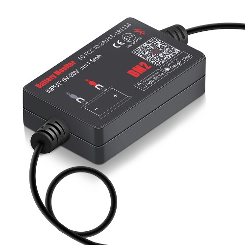[Ship Form US] QUICKLYNKS Bluetooth Wireless Battery Monitor BM2 BM3 4.0 Battery Tester 12V Automotive Battery Load Tester