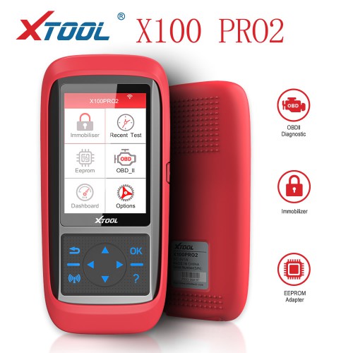 XTOOL X100 Pro2 Auto Key Programmer Immobilizer Mileage OBDII Diagnostic Tool Code Scanner with EEPROM
