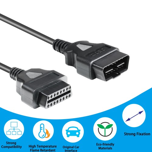OBD2 16 pin Male to Female extension cable
