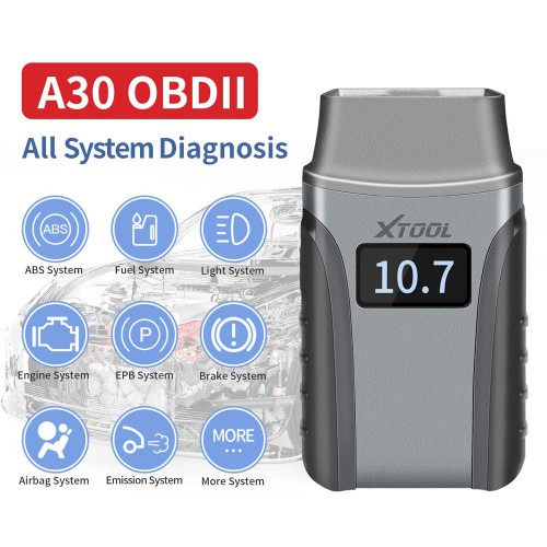 XTOOL Anyscan A30 All System Car OBDII Code Reader EPB Oil Reset Scanner Same Function as Autel MD802 Update Online