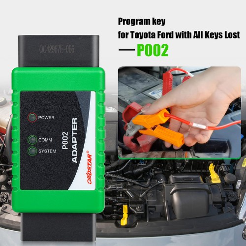 OBDSTAR P002 Adapter Full Package with TOYOTA 8A Cable + Ford All Key Lost Cable + Bosch ECU Flash Cable