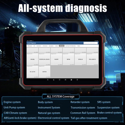Launch X431 PAD VII Full System Diagnostic Tool Support 32 Service Functions, TPMS and Online Programming Send free X431 X-PROG 3
