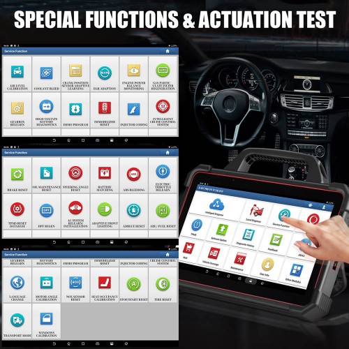 Launch X431 PAD VII Full System Diagnostic Tool Support 32 Service Functions, TPMS and Online Programming Send free X431 X-PROG 3
