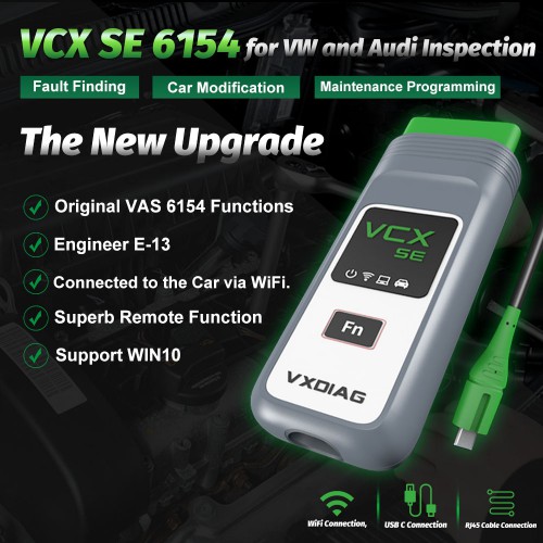 VXDIAG VCX SE 6154 OBD2 Diagnostic Tool with 320G V9.10 Software HDD and Engineering V14.0.0 Pre-installed