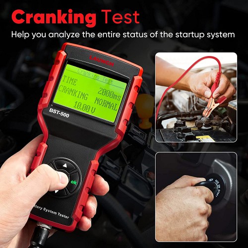 Launch BST-500 12V Car Battery Tester 100-2000CCA Auto Battery Analyzer Charger 100-2000CCA