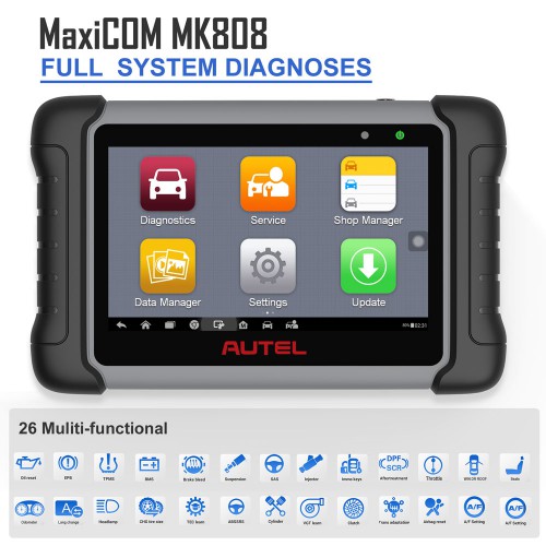 Original Autel MaxiCOM MK808 OBD2 Diagnostic Scan Tool with All System and Service Function