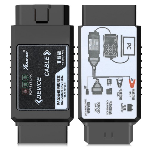Xhorse VVDI Key Tool Max with VVDI MINI OBD Tool And VVDI Toyota 8A Non-smart All Keys Lost Adapter Get Free Renew Cable