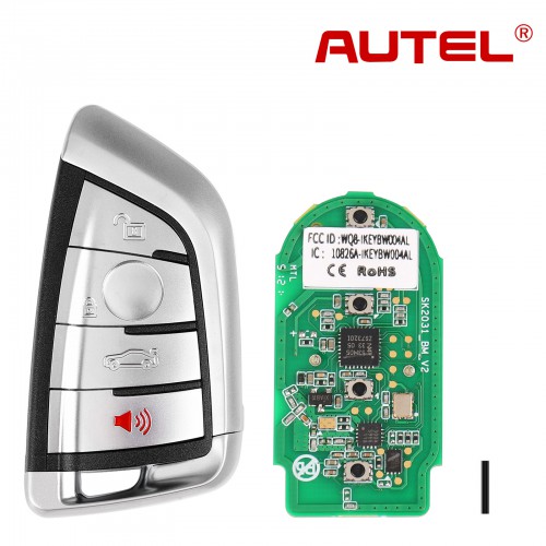 5pcs AUTEL Razor IKEYBW004AL BMW 4 Buttons Smart Universal Key Compatible with BMW and Other 700+ Car Makes