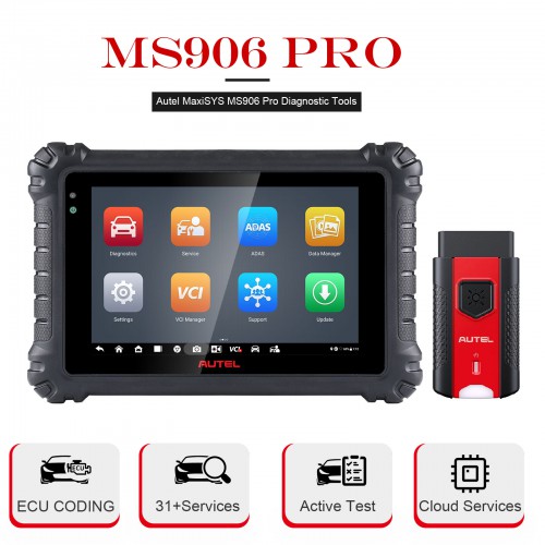 Autel MaxiSys MS906S Pro OBD2/OBD1 Bi-Directional Diagnostic Scanner and Key Programmer