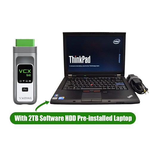 VXDIAG VCX SE DOIP Full Brands With Second-Hand Lenovo T410 Laptop  Pre-installed 2TB Software HDD