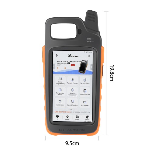 Xhorse VVDI Key Tool Max Pro with MINI OBD Tool Function Adds CAN FD, BMW CAS1-CAS3 IMMO Supports Read Voltage and Leakage Current