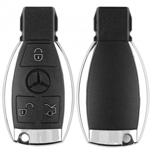 Benz Smart Key Shell 3 Buttons Single Battery with Logo 5pcs/lot