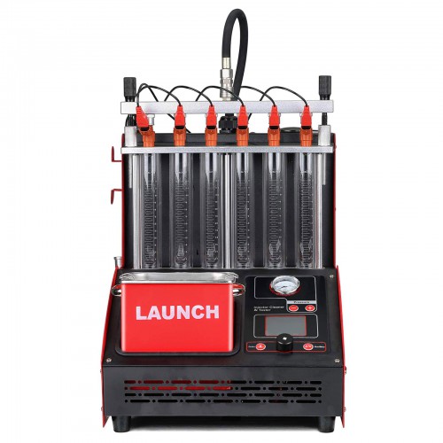 LAUNCH Exclusive Ultrasonic Fuel Injector Cleaner Cleaning Machine 4/6 Cylinder Fuel Injector Tester 220V/110V