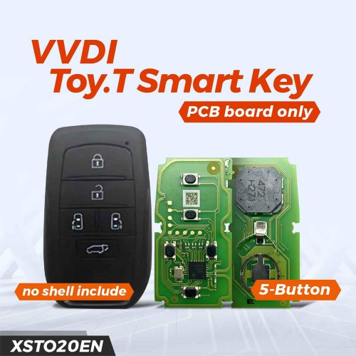 5 Pcs of Xhorse XSTO20EN Toyota XM38 Smart Key PCB 5 Buttons