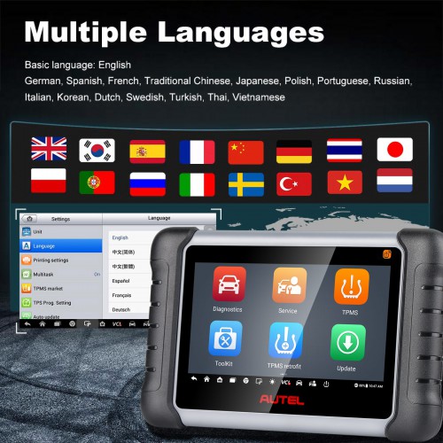 Autel MaxiPRO MP808TS MP808Z-TS Diagnostic Tool Complete TPMS Service and Diagnostic Functions