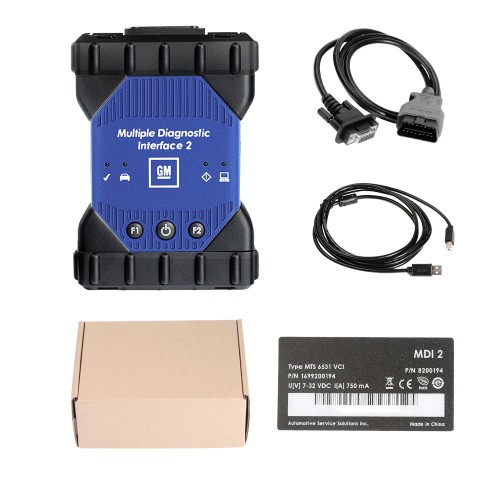 WIFI GM MDI 2 Multiple Diagnostic Tool With V2023.2 GM MDI GDS2 tech 2 win software Pre-install in Second Hand Laptop Lenovo T440P L7