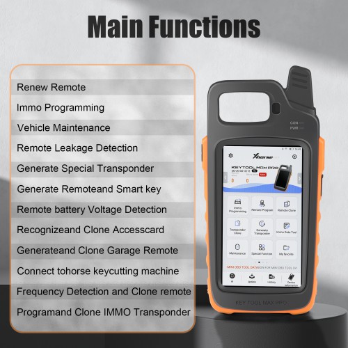 Xhorse VVDI Key Tool Max Pro with MINI OBD Tool Function Supports Read Voltage and Leakage Current