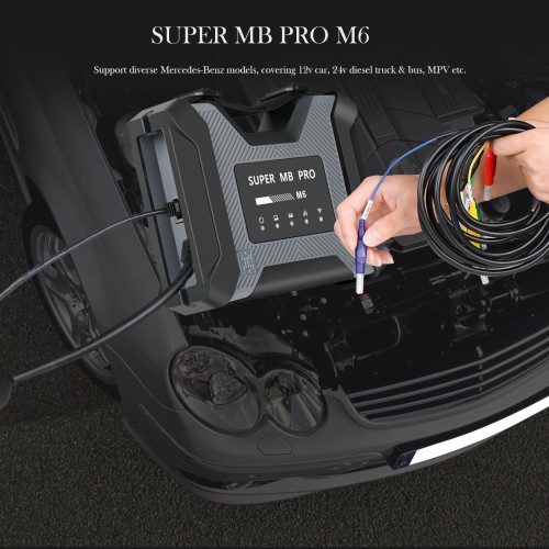 SUPER MB PRO M6 for BENZ Trucks Diagnoses Wireless Diagnosis Tool with V2022.12 MB Star Diagnosis XENTRY Software SSD 256G