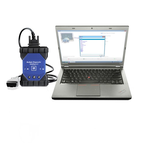 GM MDI 2 Multiple Diagnostic Tool With V2022.10 GM MDI GDS2 tech 2 win software Pre-install in Second Hand Laptop Lenovo T440P L7