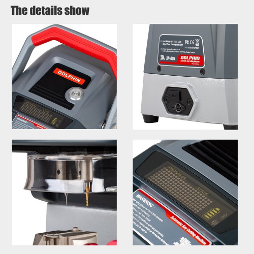 Package offer Xhorse Dolphin XP005 Key Cutting Machine with VVDI Key Tool Max Pro As a Screen Send Free Renew Cable