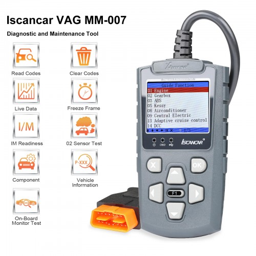 NEW 2013 IScancar OBDII EOBD Cars Trouble Codes Scanner VAG-MM007 Support MQB