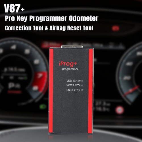 [Full Version] V87 Iprog+ Pro Ecu Key Programmer With 7 Adapters Support IMMO + Mileage Correction + Airbag Reset