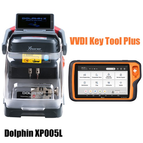 Xhorse Dolphin II XP-005L Key Cutting Machine and VVDI Key Tool Plus Get One BGA Token Free Everyday