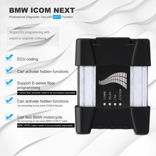 BMW ICOM NEXT Professional Diagnostic Tool with WIFI Function Same as BMW ICOM A1 / A2 / A3 good at Fiber Programming