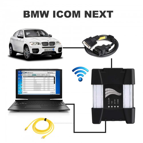BMW ICOM NEXT Professional Diagnostic Tool with WIFI Function Same as BMW ICOM A1 / A2 / A3 good at Fiber Programming