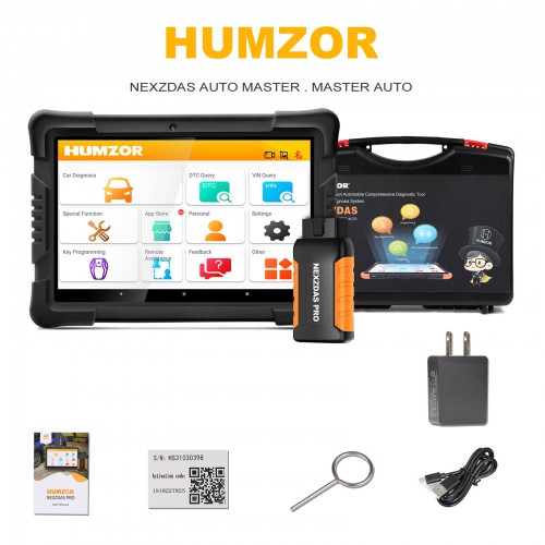 Humzor NexzDAS Pro Bluetooth Full System Auto Diagnostic Tool with IMMO, ABS, EPB, SAS, DPF, Oil Reset