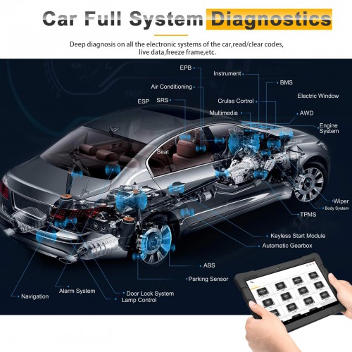 Humzor NexzDAS Pro Bluetooth Full System Auto Diagnostic Tool with IMMO, ABS, EPB, SAS, DPF, Oil Reset