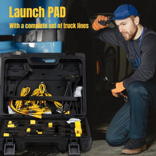 Launch X431 PAD V and PAD VII Heavy Duty Truck Software License and Adapters