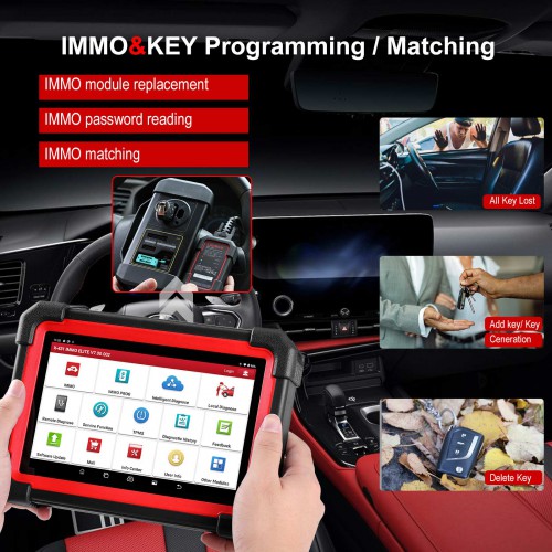 2023 LAUNCH X431 IMMO ELITE X-PROG3 Key Programmer Bi-Directional All System Diagnostic Scanner with 39 Reset Functions