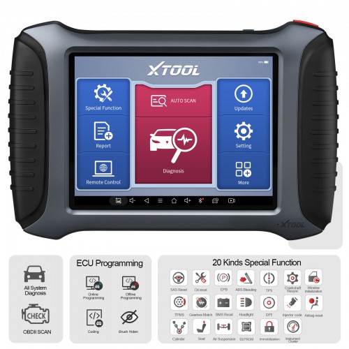 XTOOL A80 Pro with XVCI Max Full System OBD2 Car Diagnostic Tool with IMMO/ECU Coding/Special Function