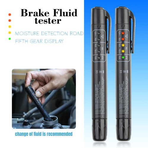 VXSCAN Brake Fluid Tester Pen 5 LED Mini Indicator for Car Automotive Diagnostic Testing Tool