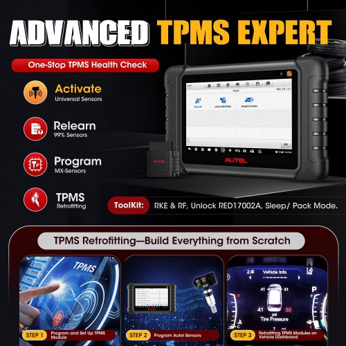 2023 Autel MaxiDAS DS808S-TS TPMS Diagnostic Tool with Complete TPMS Functions Upgraded Of Autel DS808TS/ MP808TS
