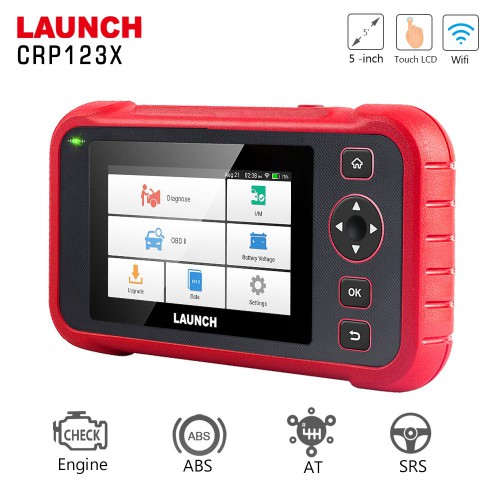 Launch CRP123X Wi-Fi Professional OBD2 Scanner for ABS SRS Engine Transmission One-Click Update