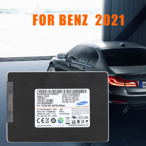 V2023.03 MB Star SD Connect C4 512GB Software SSD Supports HHT-WIN Vediamo and DTS Monaco win7, win10 Compatible