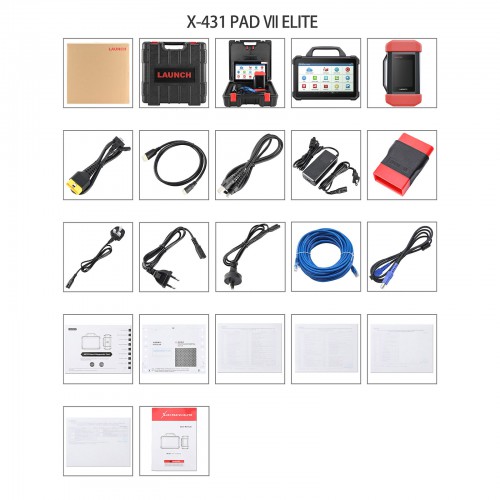 Pakacge offer LAUNCH X431 PAD VII elite with X431 EV Diagnostic Upgrade Kit Supports New Energy Battery Diagnostics