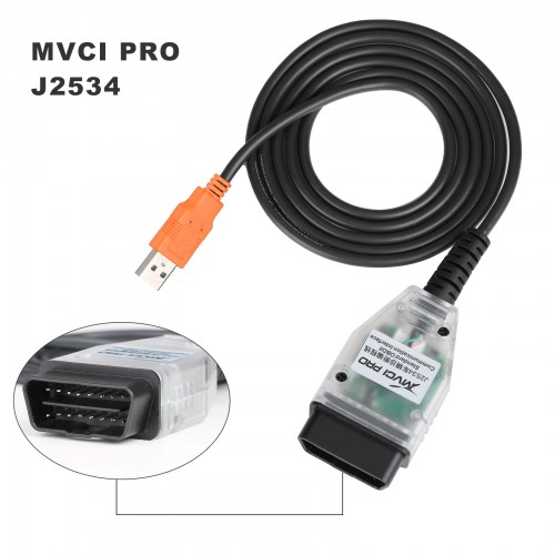 XHORSE MVCI PRO J2534 Vehicle Diagnostic Programming Cable XDMVJ0  Supports ODIS Techstram HDS IDS SSM4