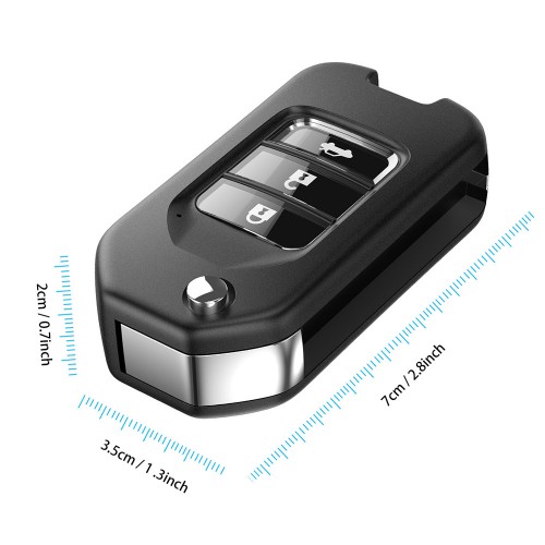 XHORSE XNHO00EN Honda Style Wireless Universal Remote Key Fob 3 Buttons 5 Pcs/lot