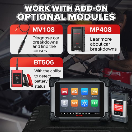 2023 Autel MaxiSys MS908S Pro II Automotive Diagnostic Tool With J2534 Support SCAN VIN and Pre&Post 36+ Special Functions