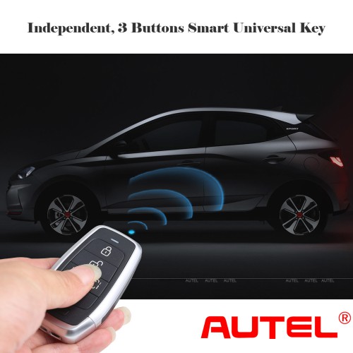 AUTEL IKEYAT003BL AUTEL  Independent, 3 Buttons Smart Universal Key 5pcs
