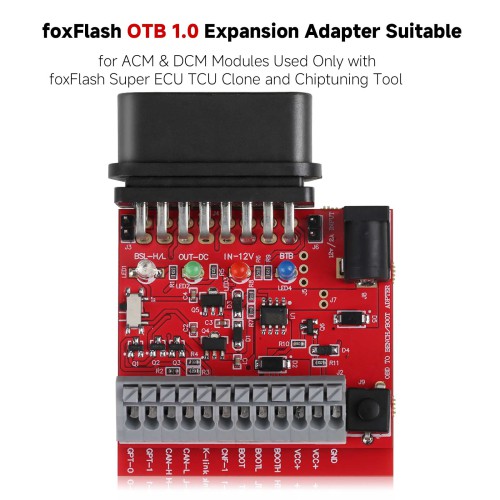 OTB 1.0 Adapter (OBD on Bench Adapter) for Foxflash Programmer