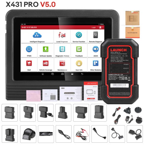 2024 Launch X431 V V5.0 Wifi/Bluetooth Diagnostic Tool Supports CAN FD Free 37 special functions