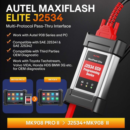 2024 New Autel MaxiCOM MK908 PRO II Advanced Diagnostic Tablet Upgraded Version of Autel MK908PRO  Support SCAN VIN and Pre&Post Scan