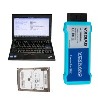 Full Set USB VXDIAG VCX NANO Ford/Mazda, JLR or GM/Opel or WIFI VCX NANO Toyota With Lenovo X220 Laptop And 500GB Software HDD Pre-installed