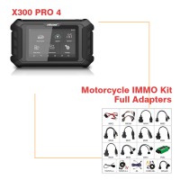 Full Version OBDSTAR X300 Pro4 Key Programmer Key Master 5 Plus With Motorcycle Immo Kits Full Adapters