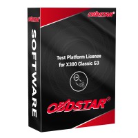 [Online Activation] Test Platform Software License for OBDSTAR X300 Classic G3