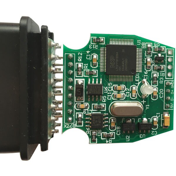 Mini VCI J2534 USB Interface PCB Display